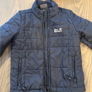 Jack Wolfskin Kids Dark Blue Puffer Jacket